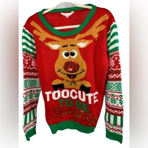 Ugly Christmas Sweater. Women’s 
No Boundaries SZ XL(15-17)..